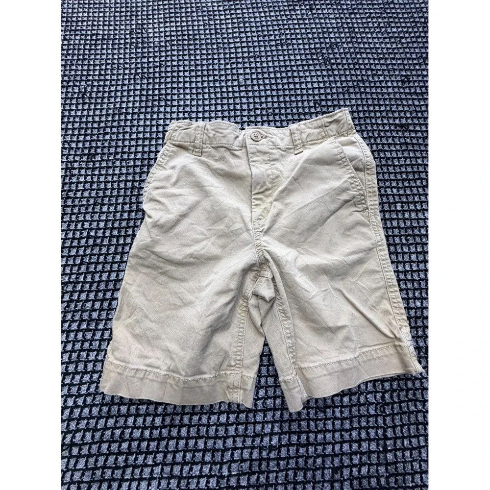 Gap Chino Shorts Kids 12 Tan Khaki Cotton Twill Casual Classic